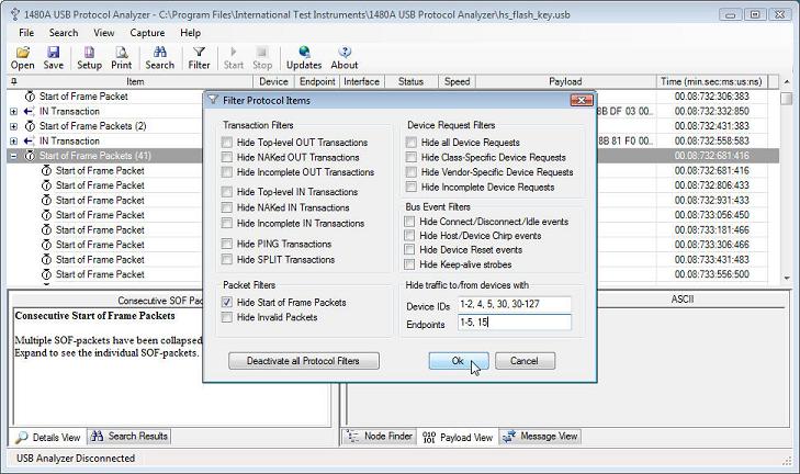 International Test Instruments. 1480A USB Protocol analyzer